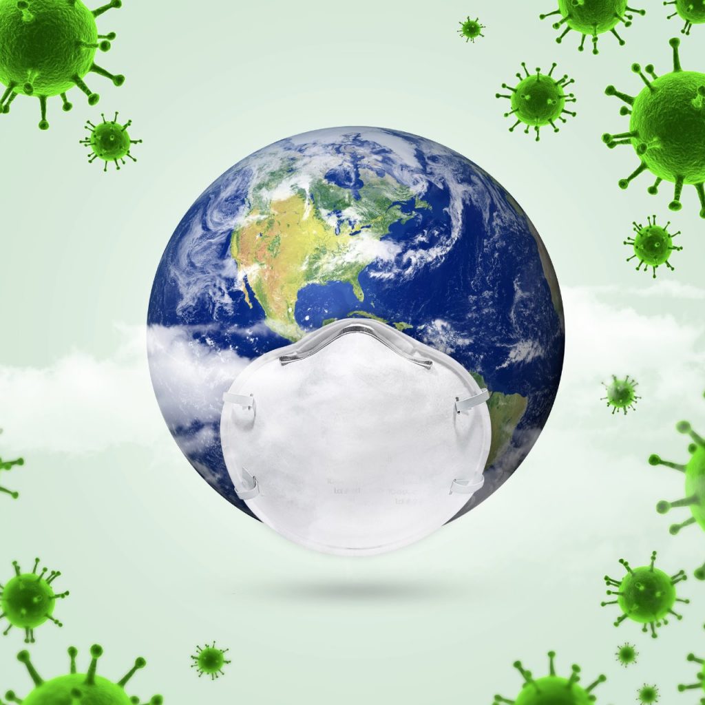 Whole world affected Earth is smiling and recharging