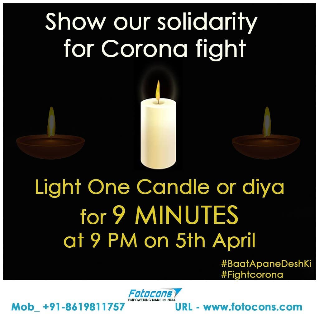 Light Diya candle with mantra recitation
