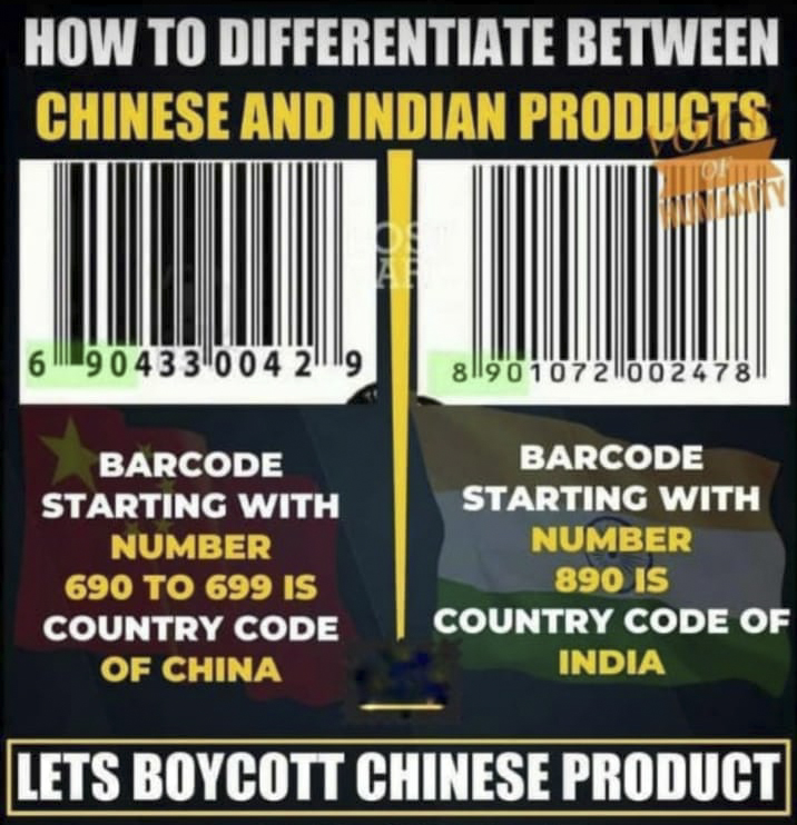 Identify China product with Barcode