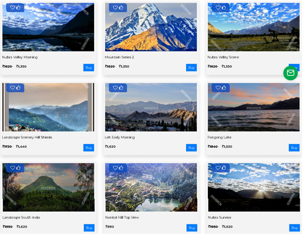 Buy digital art prints of mountain hill landscape on paper and canvas