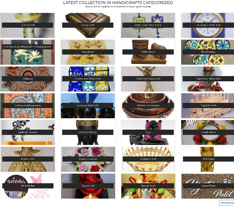 UNIQUE HANDCRAFTED PRODUCTS Browse stone,metal,clay,wood craft products with an unbeatable price