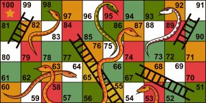 Sanke and ladder game मोक्ष पात्टम खेल