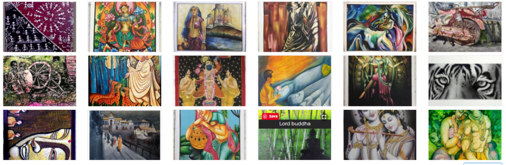 Shop Handmade Paintings, Canvas Prints, Portraits and Framed, unframed paintings Online from India