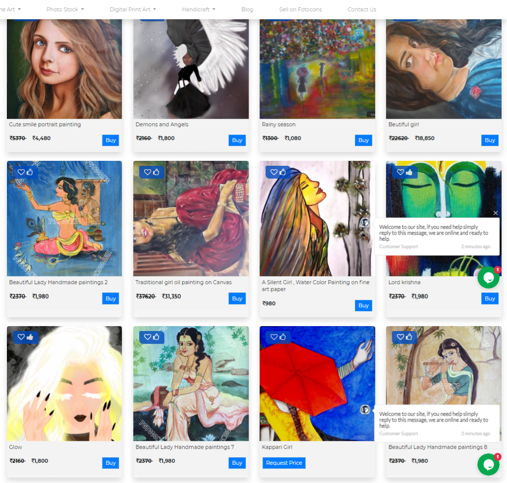 Buy girl paintings and artprints to greet the girl child on this day