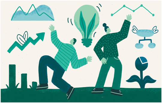 Focus area of businessman and entrepreneur