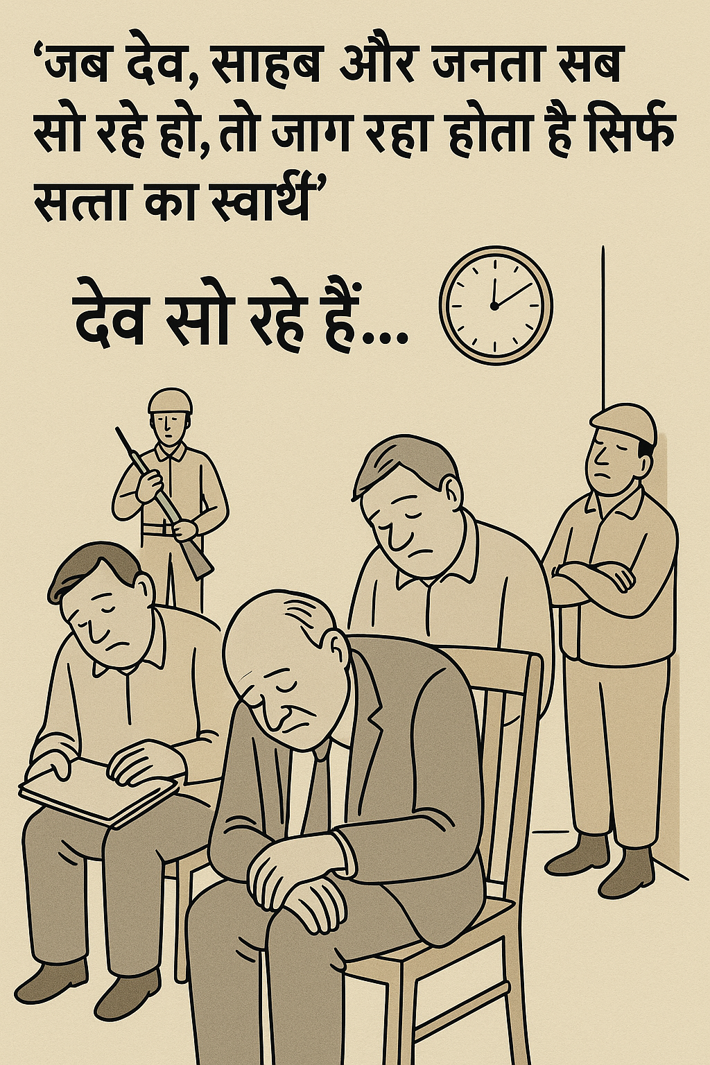 देव सो रहे हैं और आम आदमी पिट रहा है….? व्यंग्य