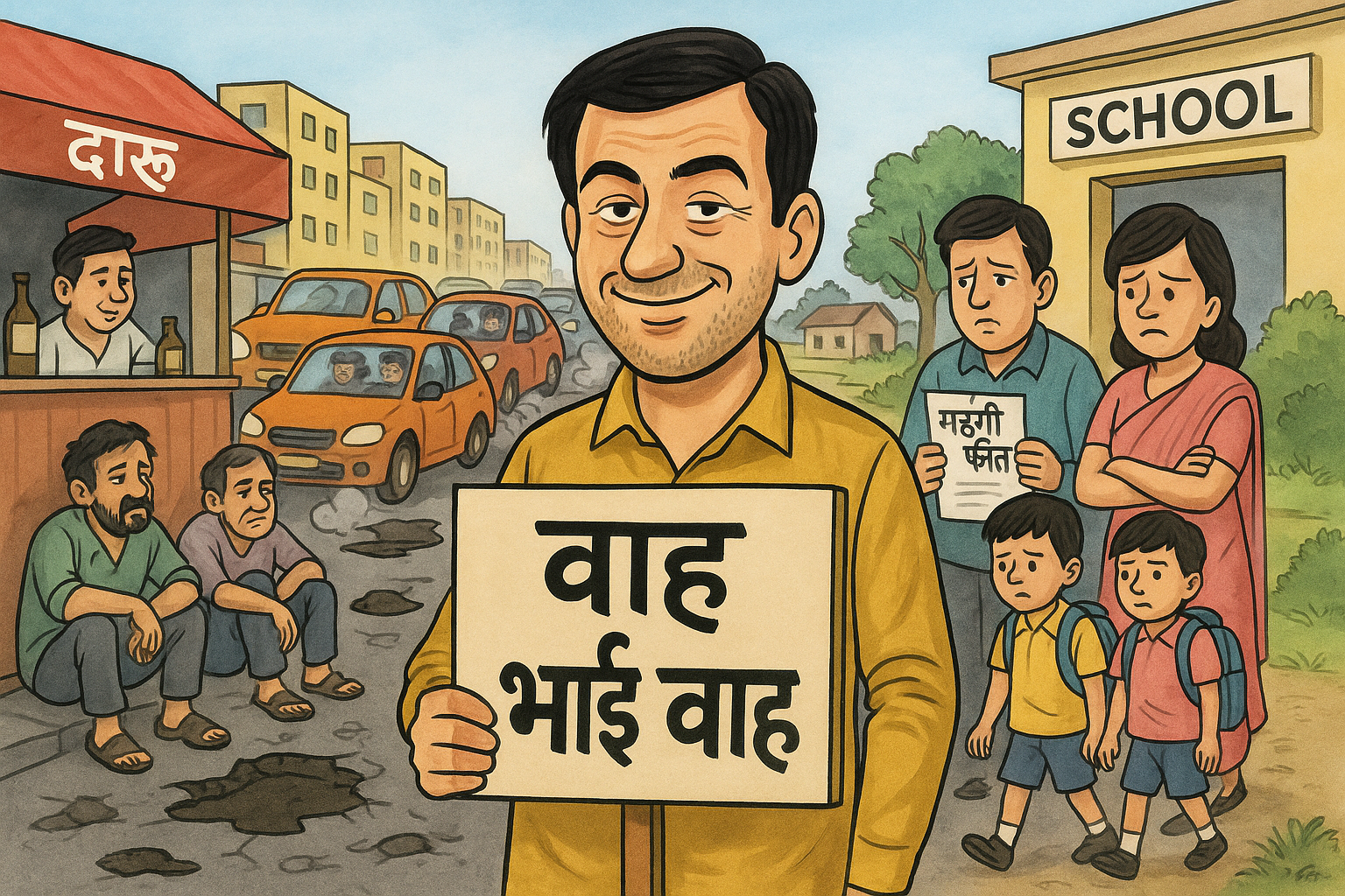 वाह भाई वाह -कविता -हास्य व्यंग्य