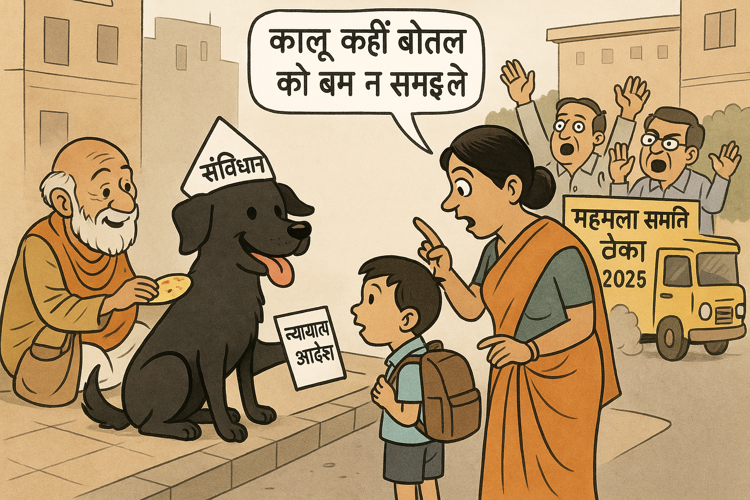 आवारा कुत्तों का लोकतंत्र-व्यंग्य रचना