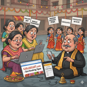कन्याओं का स्लॉट सिस्टम: अब देवी भी अपॉइंटमेंट से आती हैं!