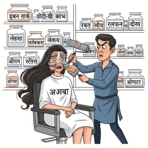 हिंदी का ब्यूटी पार्लर
