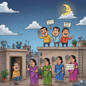 करवा चौथ का व्रत-हास्य-व्यंग्य
