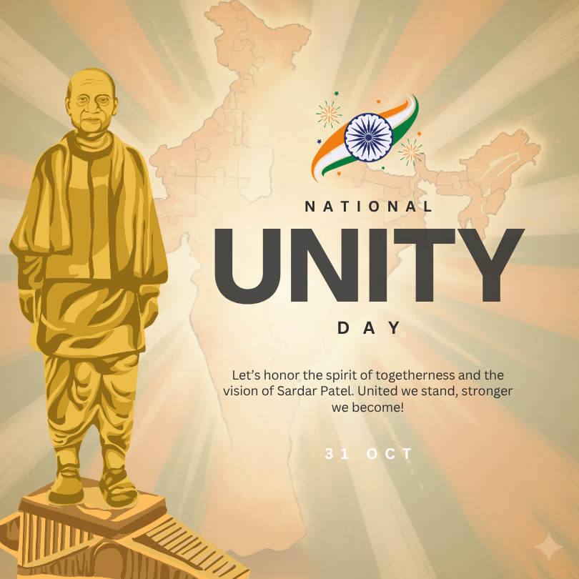 “भारत की अखंडता के शिल्पी — सरदार पटेल, जिन्होंने बिखरे भारत को एक सूत्र में बाँध दिया।”