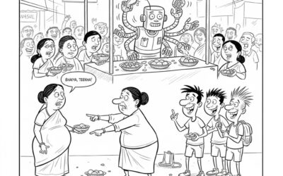 पानी–पूरी दर्शन : भारतीय ज्ञान–परंपरा का सबसे कुरकुरा, चटपटा और लोकतांत्रिक उपनिषद