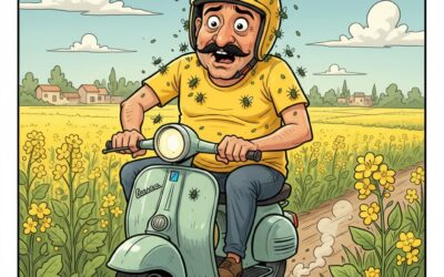 सरसों के चेपे और मेरी पीली टी-शर्ट
