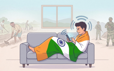 देशभक्ति वर्क फ्रॉम होम: डिजिटल क्रांतिकारियों पर तीखा व्यंग्य