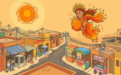 हे ग्रीष्म देवी ,हे प्रचंड तापसी