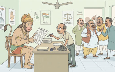 हनुमान जी का नामांकन और जाति का कॉलम