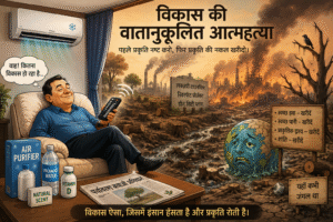 “विकास की वातानुकूलित आत्महत्या”