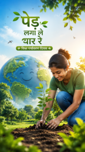 विश्व पर्यावरण दिवस पर एक हरित संकल्प: “पेड़ लगा ले यार रे…”