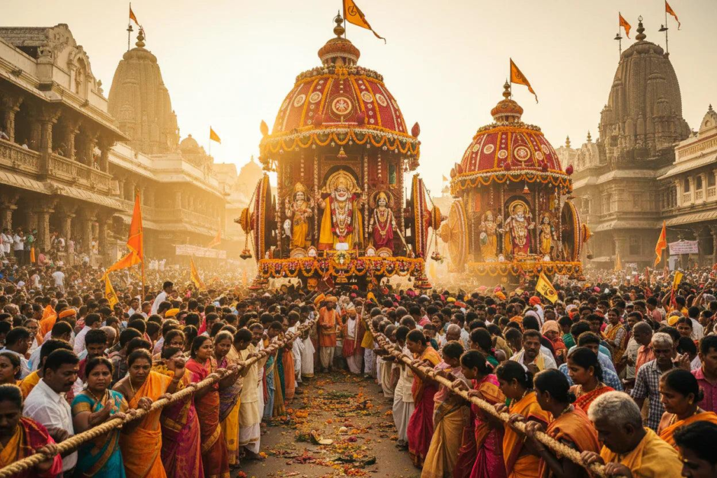 जय जगन्नाथ – रथ पर सवार प्रभु आए "भक्ति की धुन, आस्था का जुनून—एक ही पुकार, जय जगन्नाथ!"