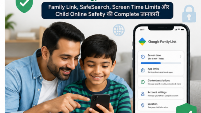 बच्चों के मोबाइल को सुरक्षित कैसे रखें? Android Parental Control और Child Online Safety की पूरी Guide