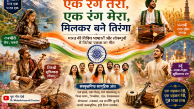 एक रंग तेरा, एक रंग मेरा: भारत की भाषाओं और लोकधुनों से सजा बहुभाषी देशभक्ति गीत