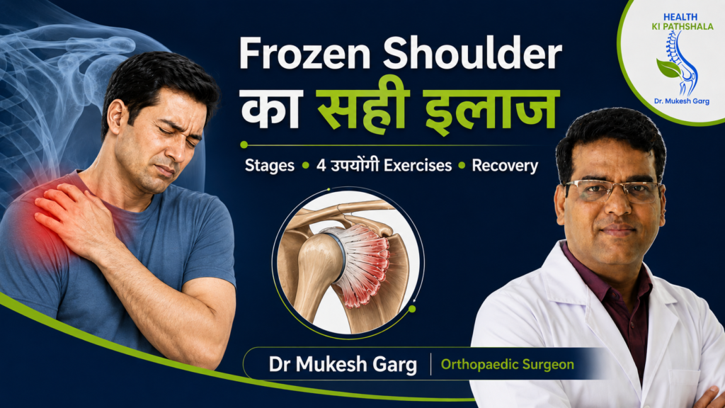 Frozen Shoulder का सही इलाज और 4 उपयोगी exercises समझाते Dr Mukesh Garg