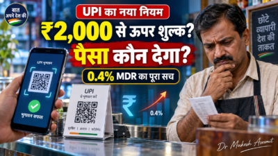 ₹2,000 से अधिक UPI भुगतान पर शुल्क: 0.4% MDR कौन देगा?