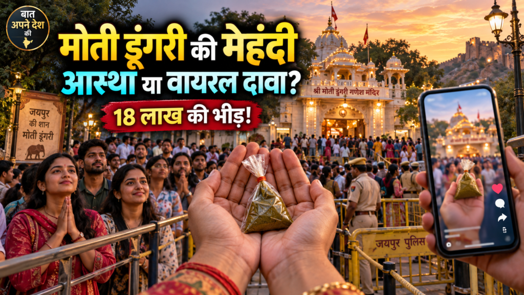 मोती डूंगरी की मेहंदी आस्था या वायरल दावा? 18 लाख की भीड़!